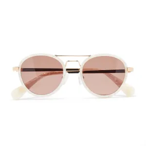 MOTHER OF PEARL DOWNTOWN AVIATOR SUNGLASSES